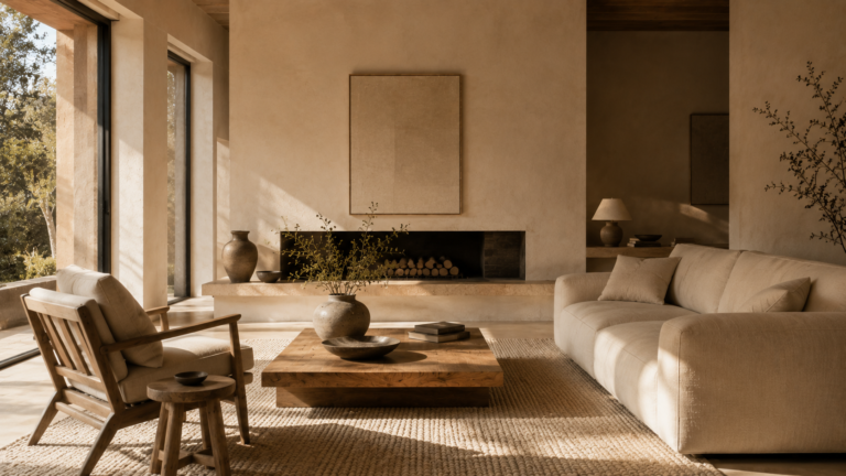warm minimalist interior
